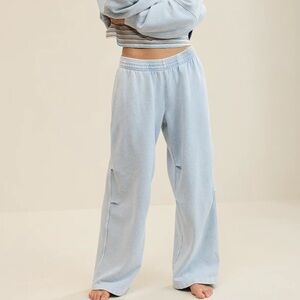 Aerie Go-To Slouchy Sweatpants Cloud Wash